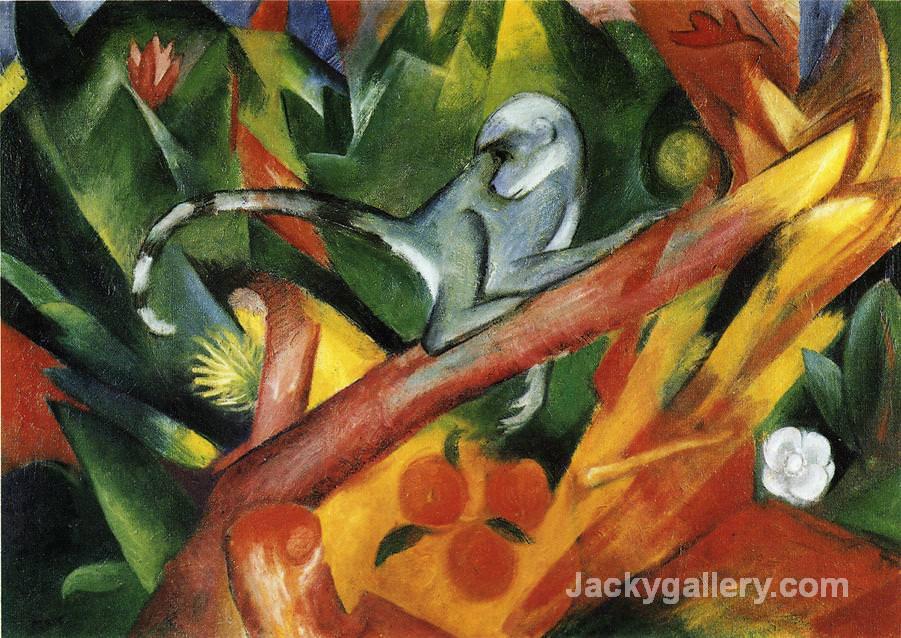 The Monkey by Franz Marc paintings reproduction
